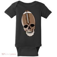 Football Skeleton Skull Baby Bodysuit thumb 0