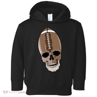 Football Skeleton Skull Toddler Hoodie