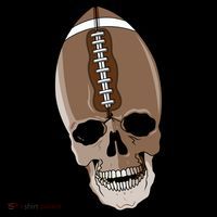 Football Skeleton Skull Toddler Hoodie thumb 2