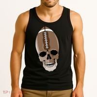 Football Skeleton Skull Tank Top thumb 3