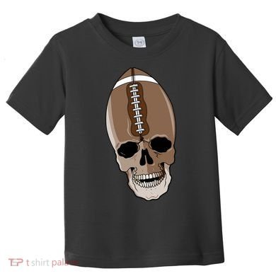 Football Skeleton Skull Toddler T-Shirt