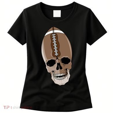 Football Skeleton Skull Women's T-Shirt