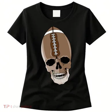 Football Skeleton Skull Women's T-Shirt