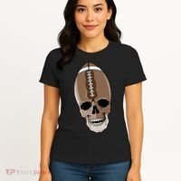 Football Skeleton Skull Women's T-Shirt thumb 4