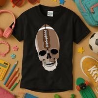 Football Skeleton Skull Kids T-Shirt thumb 3