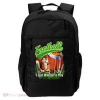 Football Squirrel Runs On The Field Funny Backpack thumb 0