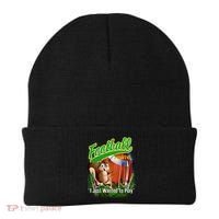 Football Squirrel Runs On The Field Funny Beanie thumb 0
