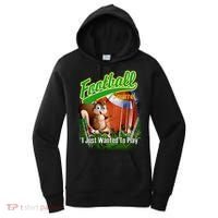 Football Squirrel Runs On The Field Funny Women's Hoodie thumb 0