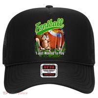 Football Squirrel Runs On The Field Funny Hat thumb 0