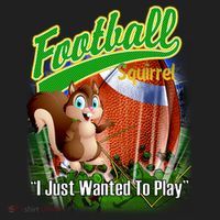 Football Squirrel Runs On The Field Funny Golf Towel thumb 3