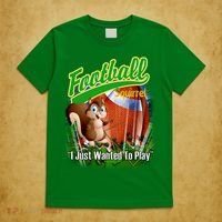 Football Squirrel Runs On The Field Funny T-Shirt thumb 5