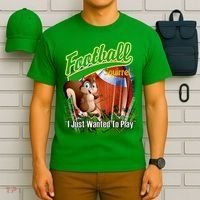 Football Squirrel Runs On The Field Funny T-Shirt thumb 6