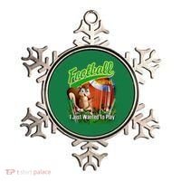 Football Squirrel Runs On The Field Funny Ornament thumb 0