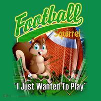 Football Squirrel Runs On The Field Funny Ornament thumb 1