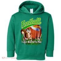 Football Squirrel Runs On The Field Funny Toddler Hoodie thumb 0