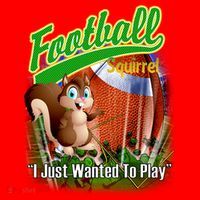 Football Squirrel Runs On The Field Funny Santa Hat thumb 1