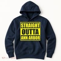 Football Straight Outta Ann Arbor Michigan Hoodie thumb 0