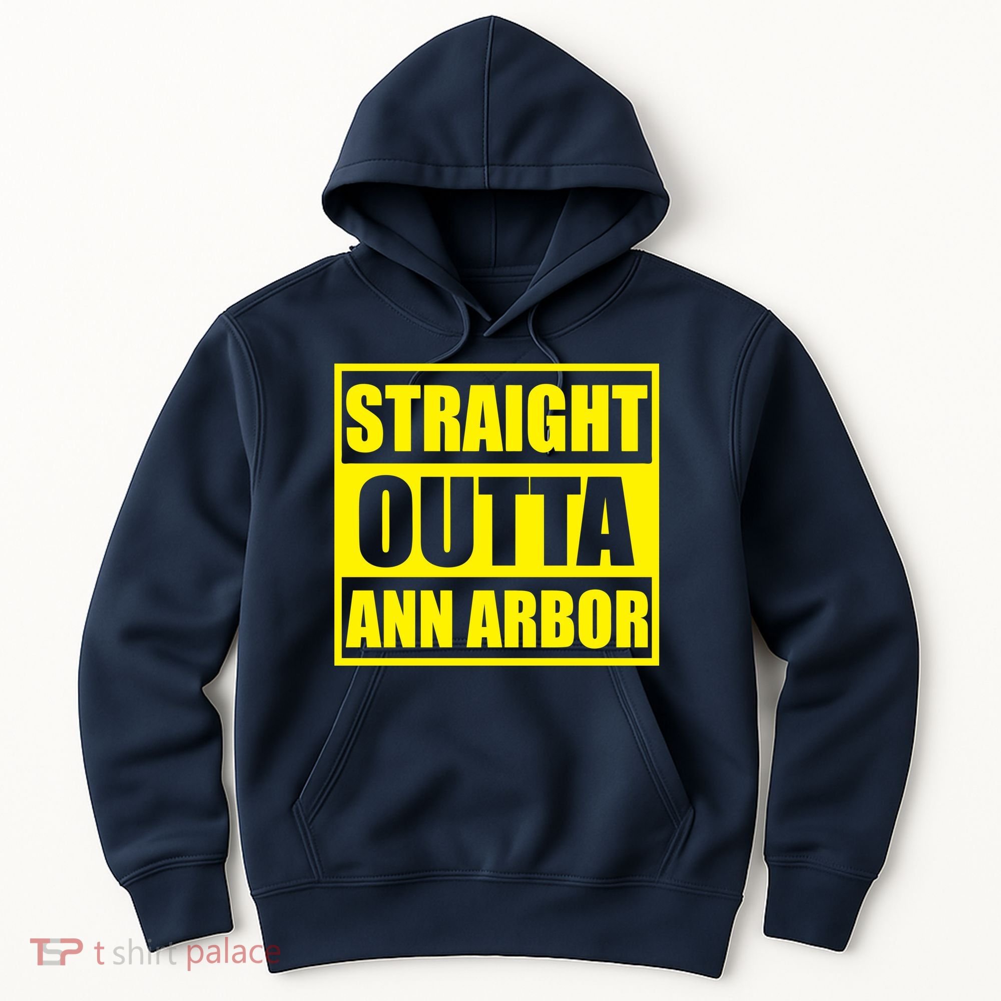 Football Straight Outta Ann Arbor Michigan Hoodie