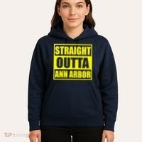 Football Straight Outta Ann Arbor Michigan Hoodie thumb 5