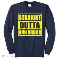 Football Straight Outta Ann Arbor Michigan Sweatshirt thumb 0