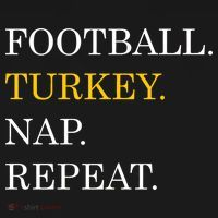 Football Turkey Nap Repeat Thanksgiving Ornament thumb 1