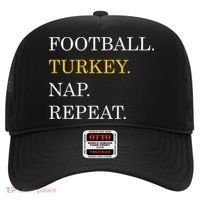 Football Turkey Nap Repeat Thanksgiving Hat thumb 0