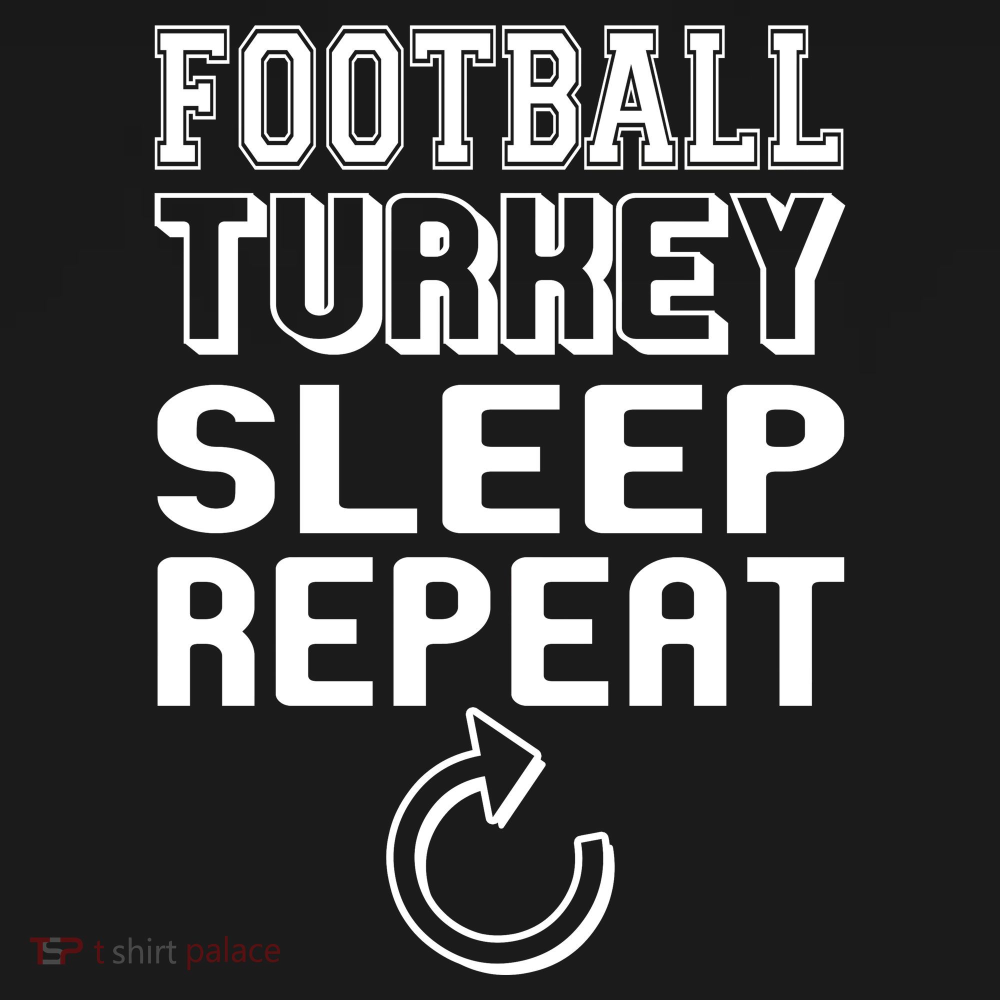 Football Turkey Sleep Repeat Bucket Hat
