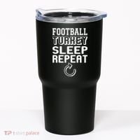 Football Turkey Sleep Repeat Tumbler thumb 0