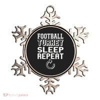 Football Turkey Sleep Repeat Ornament thumb 0