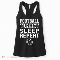 Football Turkey Sleep Repeat Women's Tank Top thumb 0