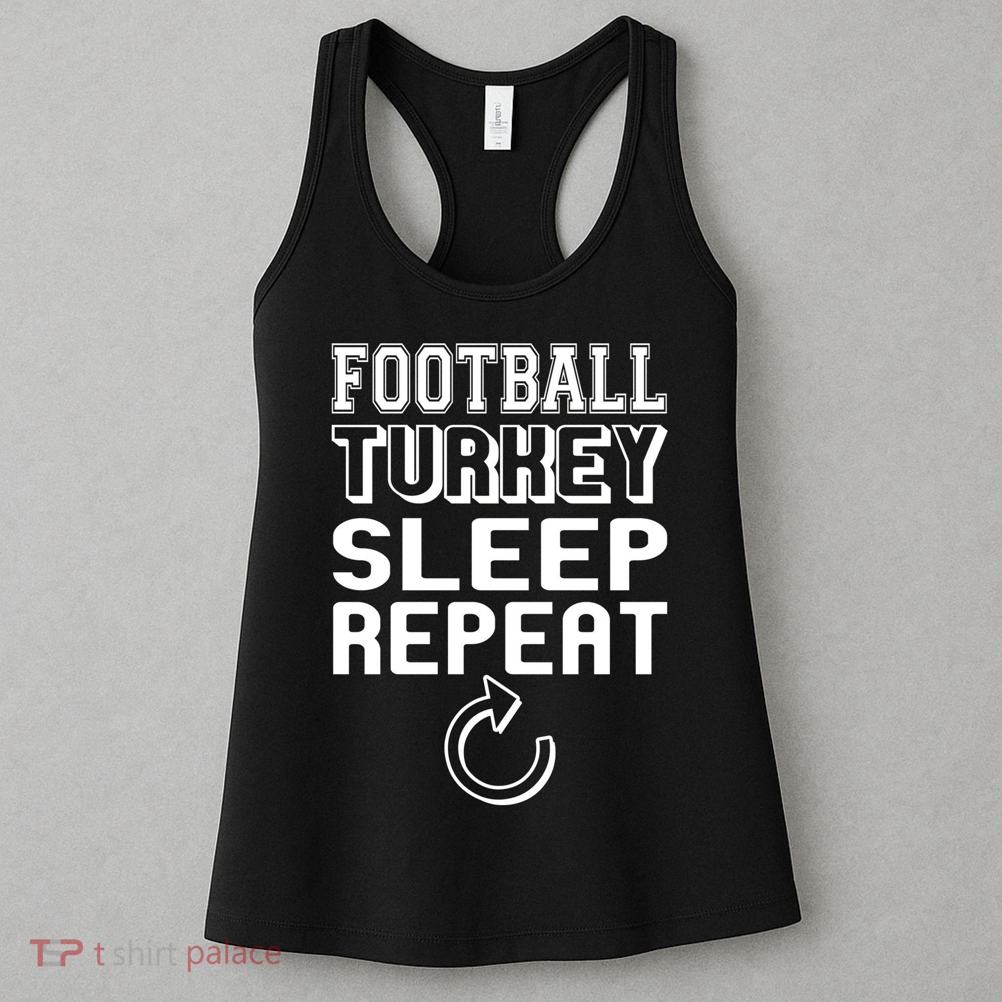 Football Turkey Sleep Repeat Women's Tank Top