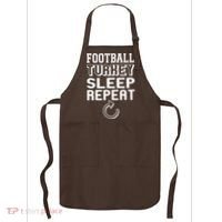 Football Turkey Sleep Repeat Apron thumb 0