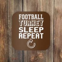 Football Turkey Sleep Repeat Coaster thumb 0