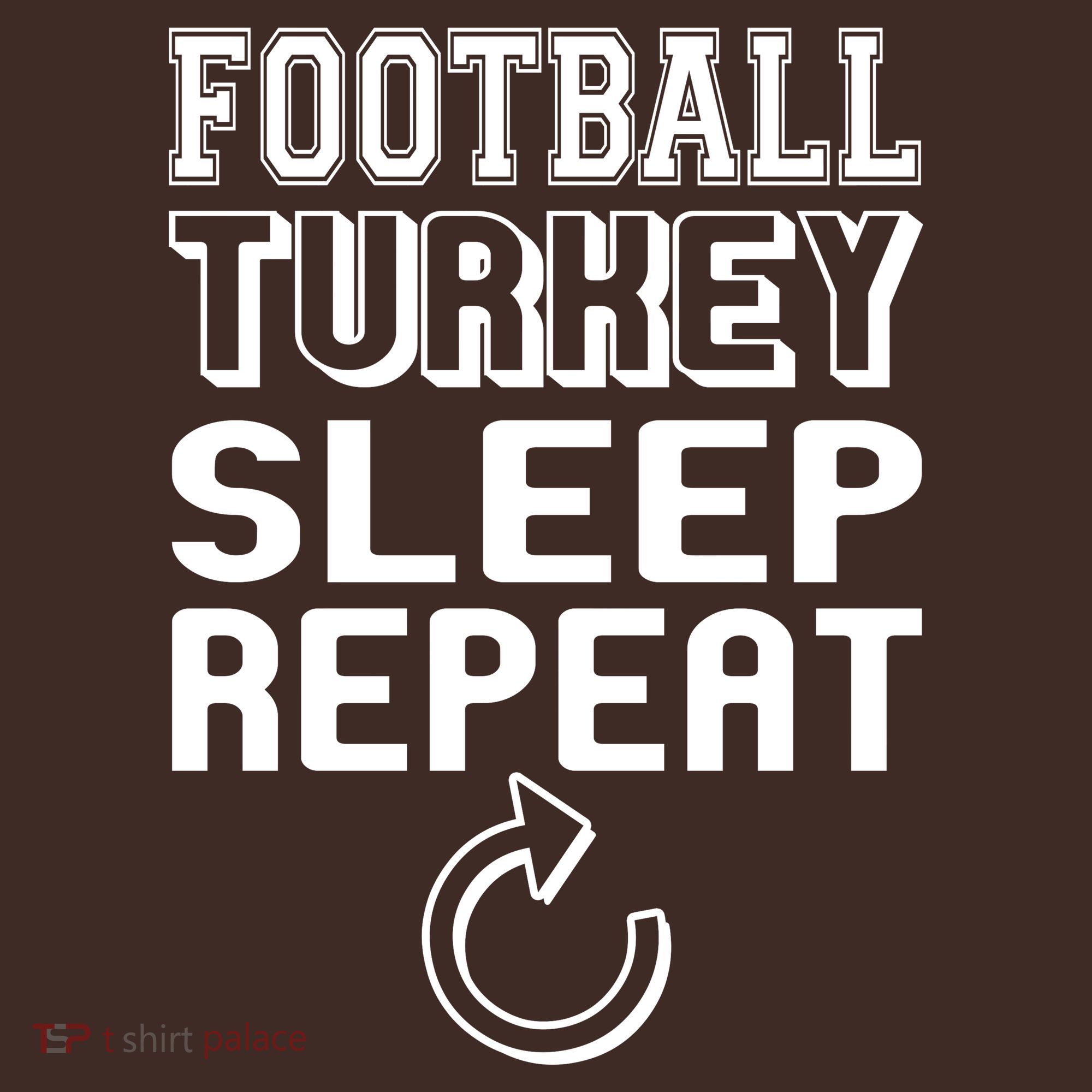 Football Turkey Sleep Repeat Mousepad