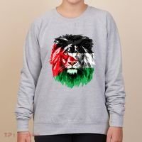Flag Of Palestine Lion Face Palestine Flag Women's Sweatshirt thumb 0