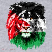 Flag Of Palestine Lion Face Palestine Flag Women's Sweatshirt thumb 2