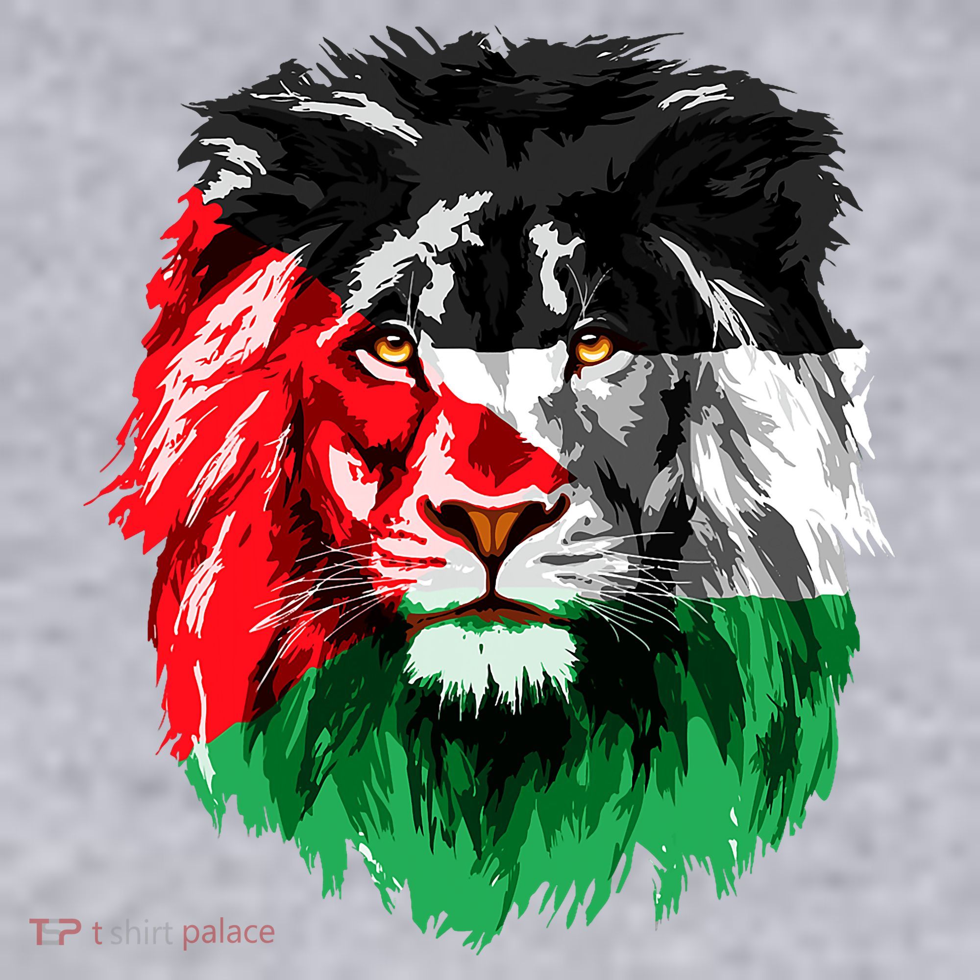 Flag Of Palestine Lion Face Palestine Flag Women's Sweatshirt