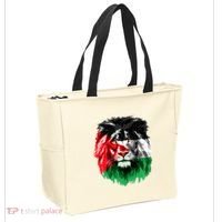 Flag Of Palestine Lion Face Palestine Flag Tote Bag thumb 2
