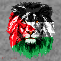 Flag Of Palestine Lion Face Palestine Flag Toddler Hoodie thumb 2