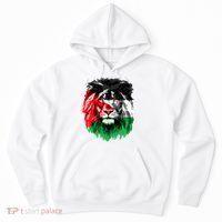 Flag Of Palestine Lion Face Palestine Flag Hoodie thumb 0