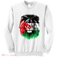 Flag Of Palestine Lion Face Palestine Flag Sweatshirt thumb 0