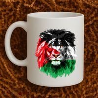 Flag Of Palestine Lion Face Palestine Flag Coffee Mug thumb 2