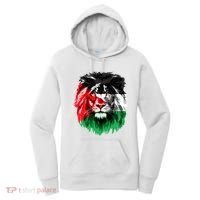 Flag Of Palestine Lion Face Palestine Flag Women's Hoodie thumb 0