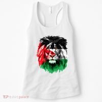 Flag Of Palestine Lion Face Palestine Flag Women's Tank Top thumb 0
