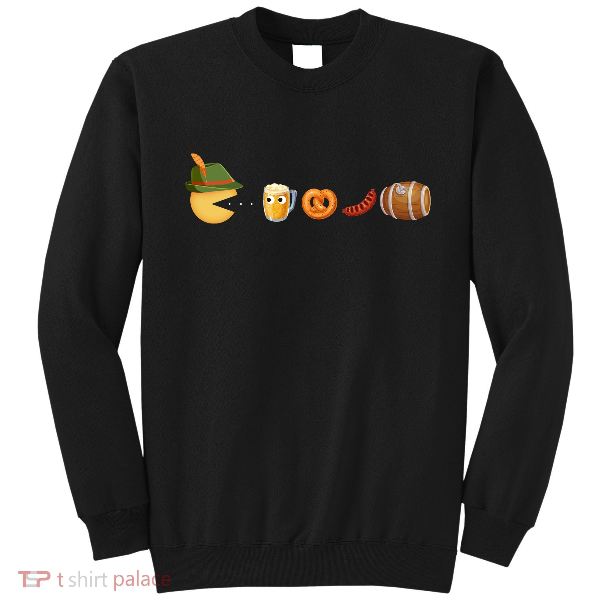 Funny Oktoberfest Pac Man Game Sweatshirt