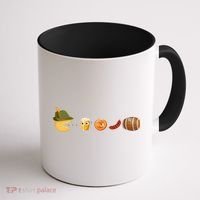 Funny Oktoberfest Pac Man Game Coffee Mug thumb 1