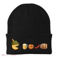 Funny Oktoberfest Pac Man Game Beanie thumb 0