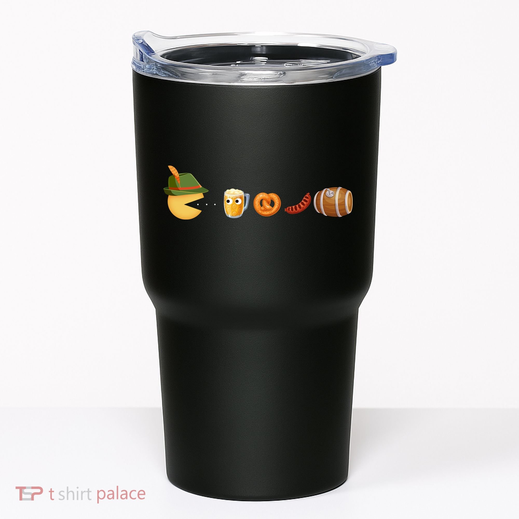 Funny Oktoberfest Pac Man Game Tumbler