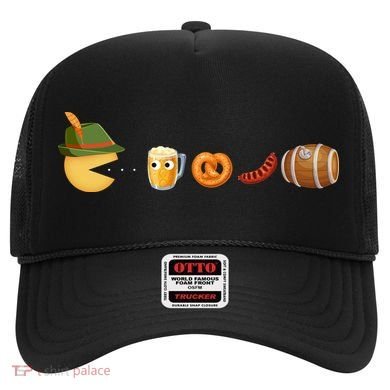 Funny Oktoberfest Pac Man Game Hat