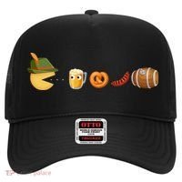 Funny Oktoberfest Pac Man Game Hat thumb 0
